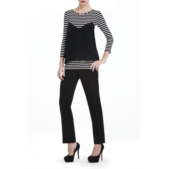 BCBGMaxazria Meghan Flounced Bustier Top - Picture 2 of 7